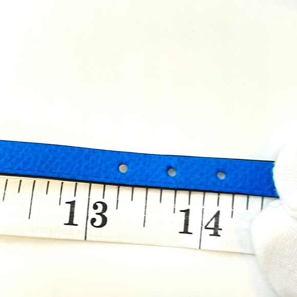 EUC HERMES Behapi Tour Double Wrap Blue Leather Bracelet - Picture 13 of 14